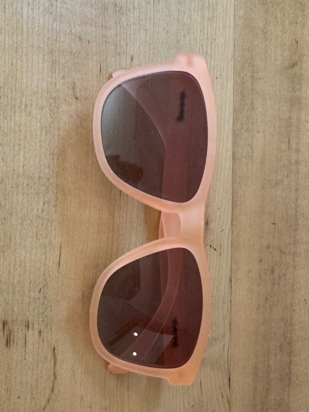 Women's Peach Frame Sunglasses with Tinted Lenses